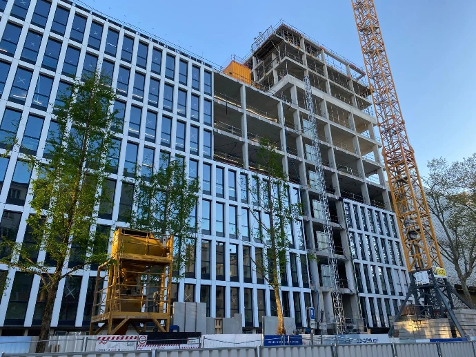 Bâtiment façades ossatures bois et verre